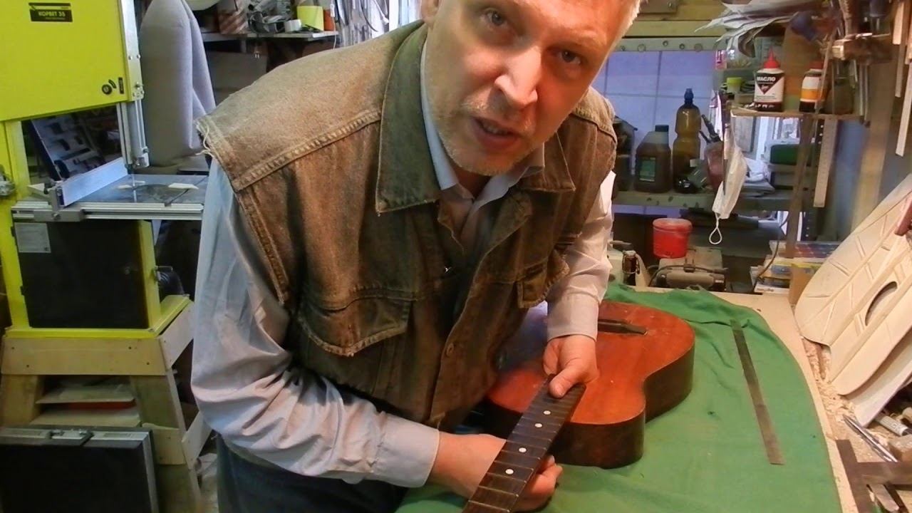 Регулировка гитары с грифом на винте смотреть онлайн