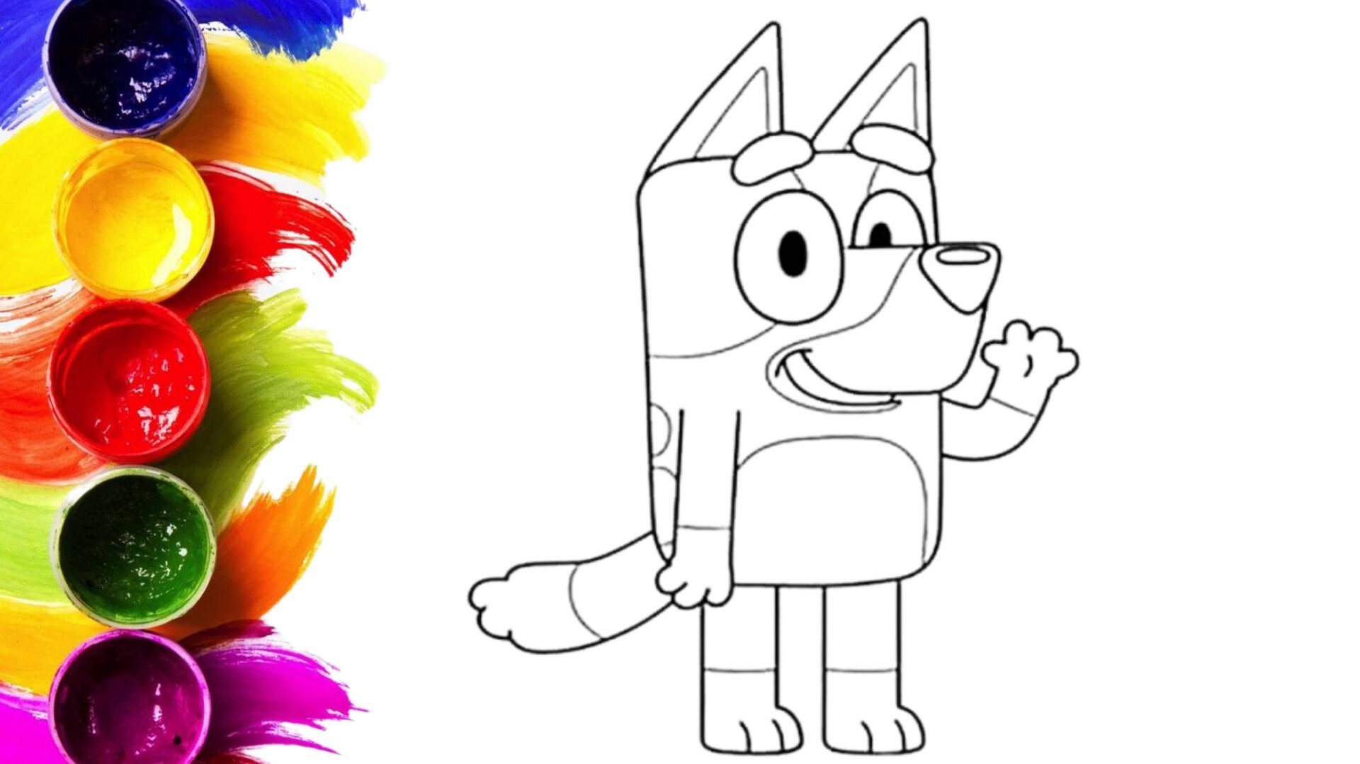 Как легко нарисовать Блуи, рисунки для срисовки смотреть онлайн