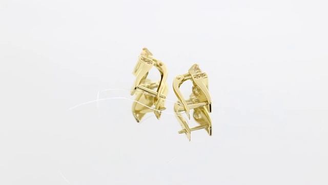 Серьги из лимонного золота Александра с Swarovski кл3006а-81сл смотреть онлайн