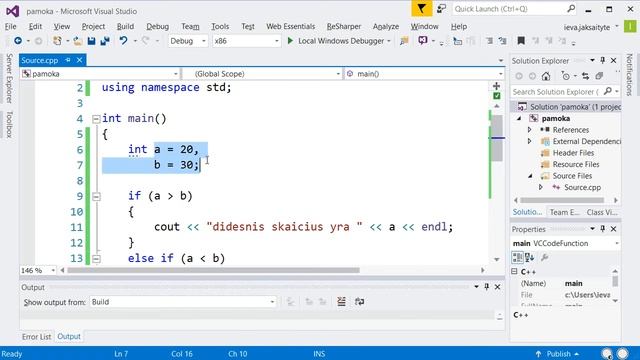 Programavimas C++ 11 #14 - Patikrinimo sąlyga if (else dalis) смотреть онлайн