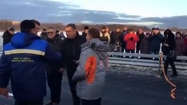 Запуск движения по Ижорскому мосту смотреть онлайн