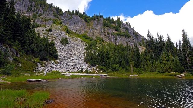 (3 hours) 4K UHD Relaxation video Mount Rainier National Park Washington State, Nature Sounds - 1_01 смотреть онлайн