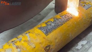 Импульсная лазерная очистка мощностью 200 Вт для удаления краски