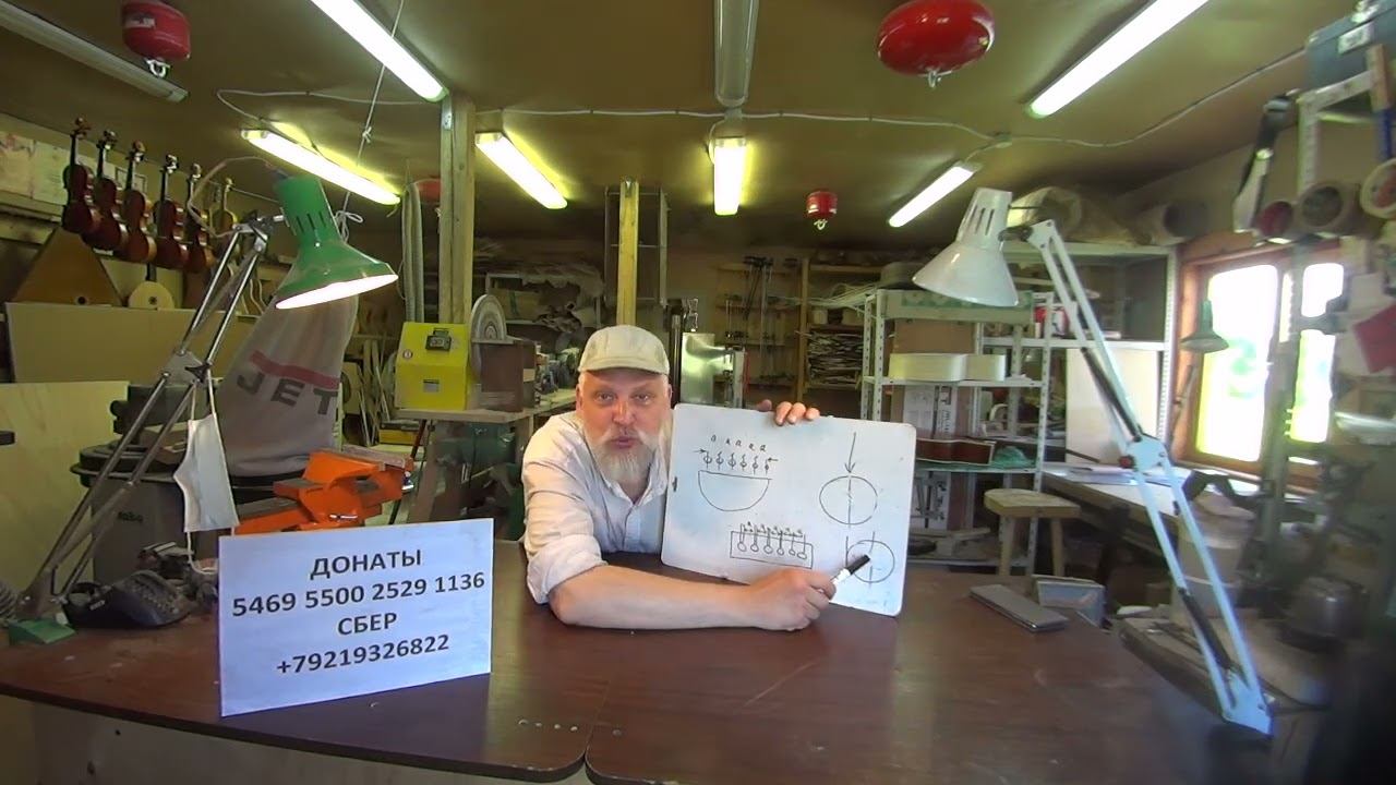 Правильная разметка верхнего порожка и расстояния между струнами на подставке (бридже) гитары. смотреть онлайн