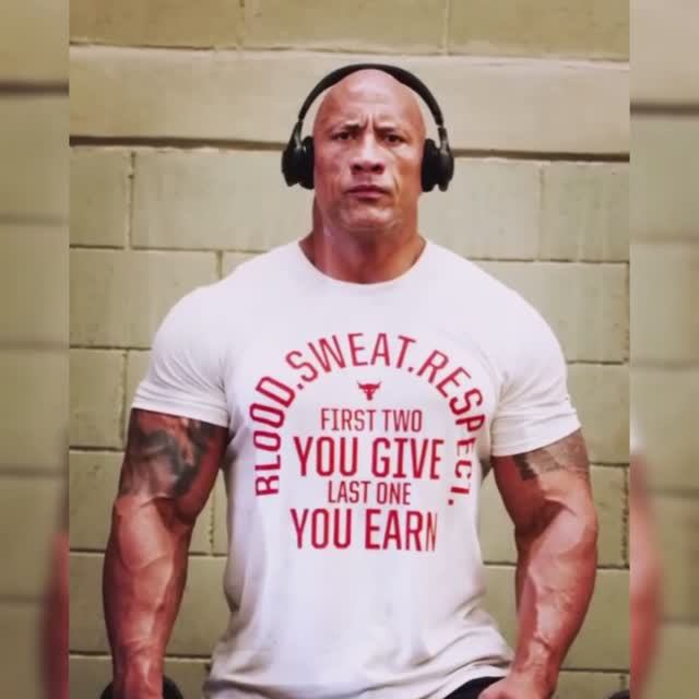 Тренировка Дуэйна Джонсона под Кино