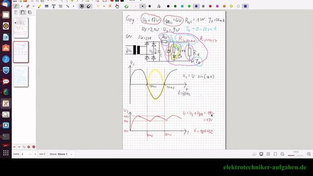 Tutorial Diode Brückenschaltung Brummspannung Z-Diode Led Vorwiderstand Widerstand berechnen смотреть онлайн