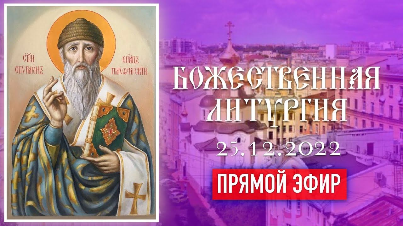 Божественная Литургия (25.12.2022) смотреть онлайн