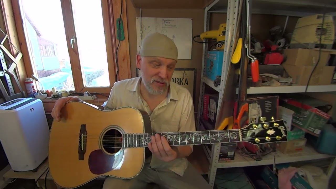 Китайский Gibson custom J-45 обзор гитары с пьезоусилением Fishman с микрофоном, гитара в продаже. смотреть онлайн