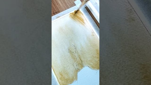 Painting with Coffee #shorts #painting #youtubeshorts смотреть онлайн