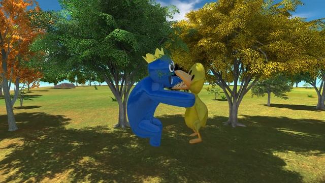 Who Will Win? Rainbow Friends Yellow vs Rainbow Friends Blue - Animal Revolt Battle Simulator смотреть онлайн