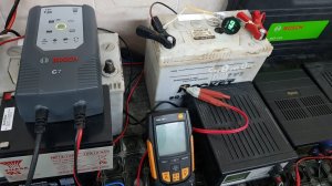 ЗАРЯДНОЕ  УСТРОЙСТВО  BOSCH C7 - ЗАКЛЮЧЕНИЕ. Режим  R - , разгон Напряжения  до 16,2 В