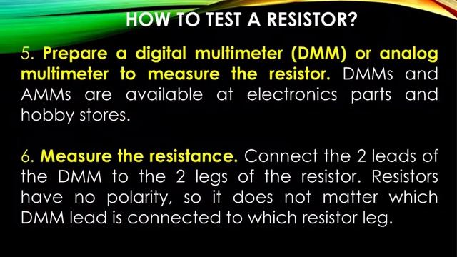 RESISTOR - TESTING PROCESS AND RECORDS #highschool #tle #resistors смотреть онлайн