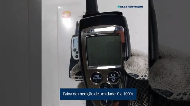 Termômetro higrômetro digital TESTO 625 - Eletrofrigor Produtos смотреть онлайн
