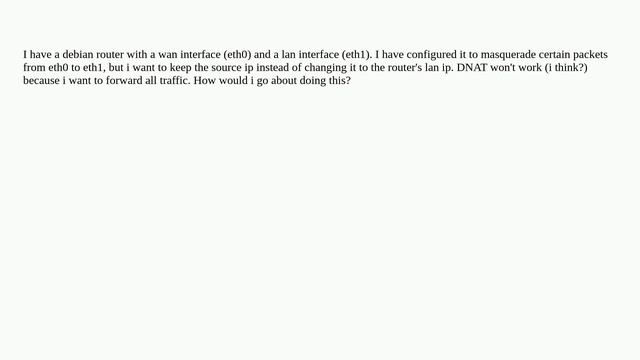 Forwarding packets using iptables without hiding source ip смотреть онлайн