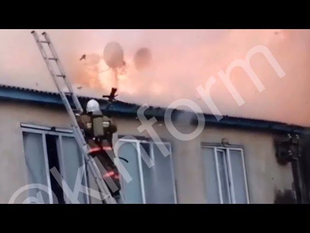 Пожар в поселке Белый Яр. Сургутский район смотреть онлайн