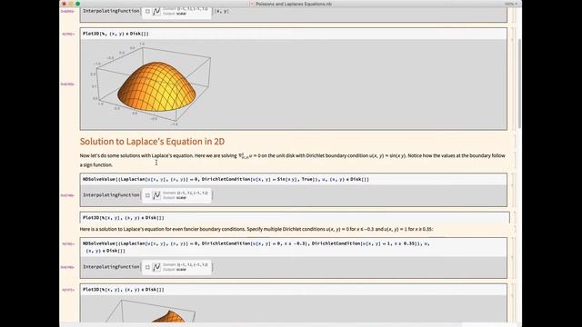 54. Evaluating Poisson's an Laplace's Equation in Mathematica смотреть онлайн