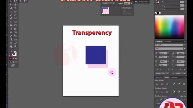 How to Apply Transparency Effect | জলছাপ এর ব্যবহার দেখুন | Adobe illustrator Tutorial in Bangla смотреть онлайн