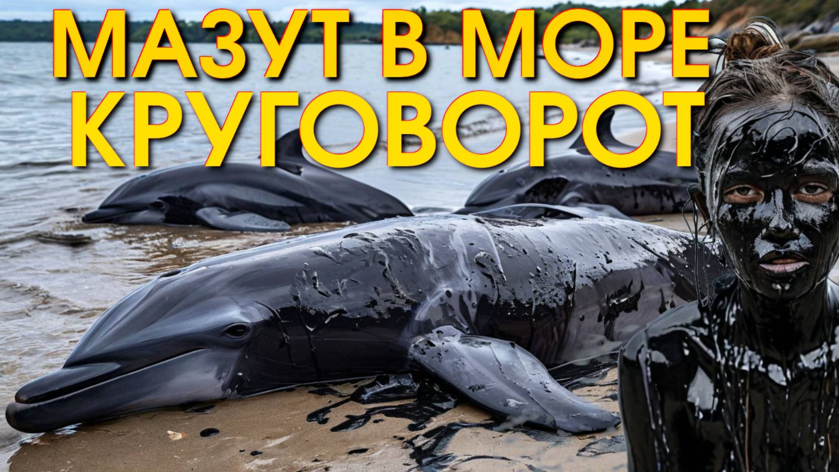 Черное море в мазуте/ Техногенная катастрофа/Путин черное море/Нефть черное море/Прыгнул в мазут смотреть онлайн