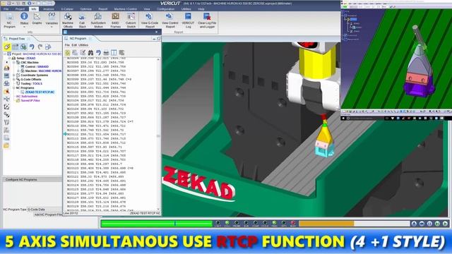5 AXIS SIMULTANOUS RTCP FUNCTION WITH SIEMENS SINUMERIK 840D смотреть онлайн