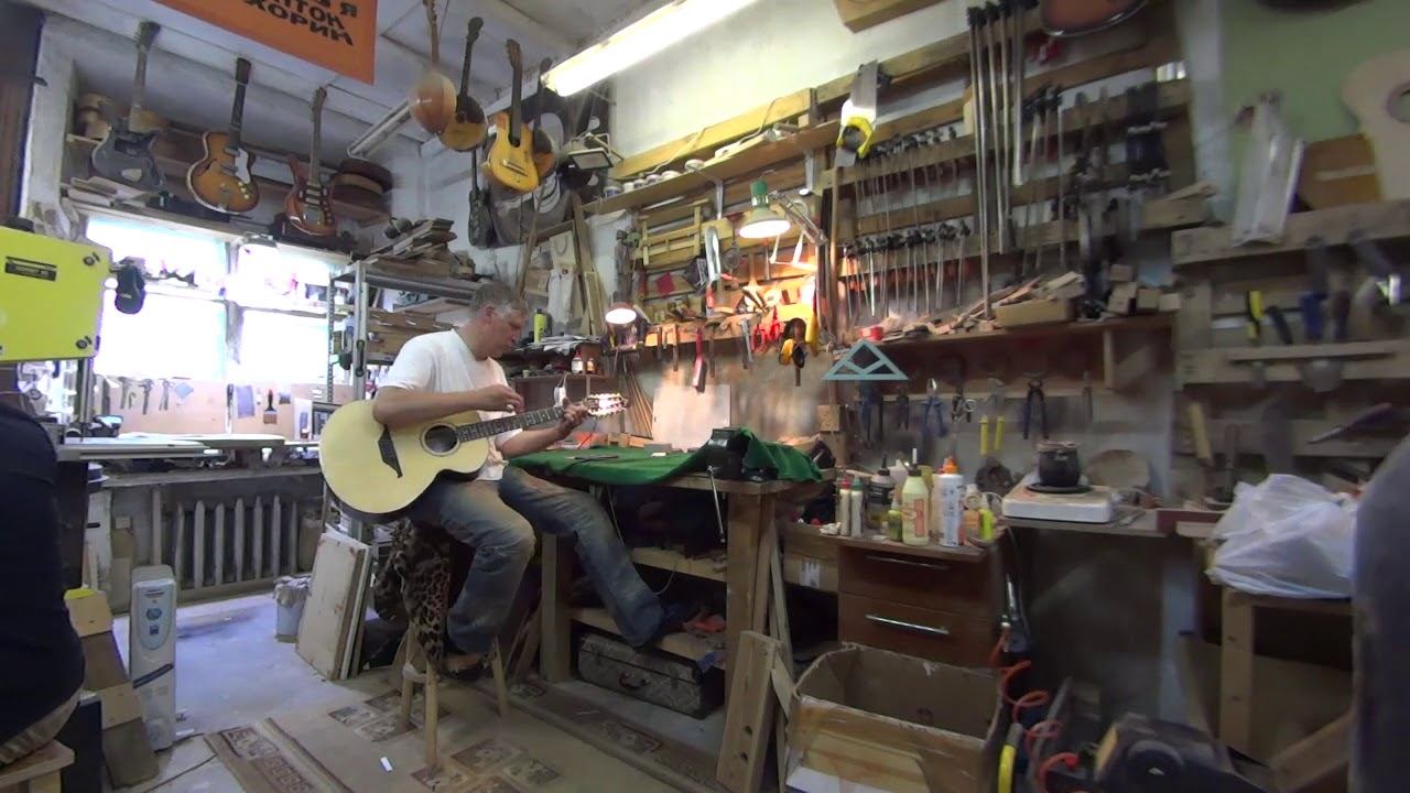 Новая 12-струнная гитара от Антона Хорина - поём песни. смотреть онлайн