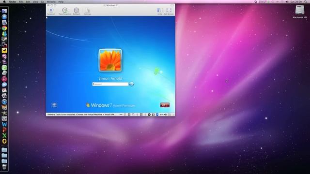 Installing Windows 7 with VMWare Fusion on a Mac смотреть онлайн