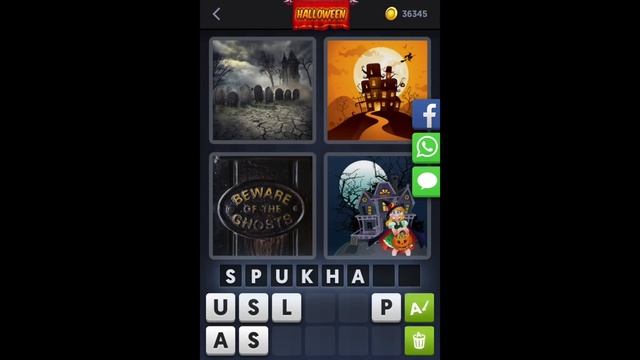 4 Bilder 1 Wort - Tägliches Rätsel 13.10.2017 (Halloween - Oktober) [HD] (iphone, Android, iOS) смотреть онлайн