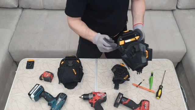 Обзор подсумков Toughbuilt. Кобура для шуруповёрта TB-CT-20S, TB-CT-20L, TB-CT-20LX.