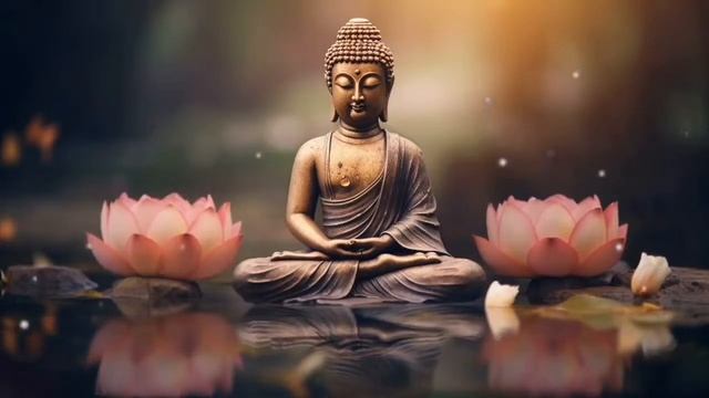 Bamboo flute healing music for calming and meditation relax |Natural waterfalls and Birds chirping смотреть онлайн