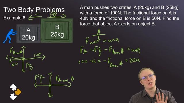 Forces and Newton's Law Part 8 - Two Body Problems смотреть онлайн