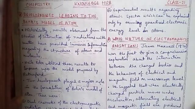 Part-21: Development Leading to the Bohr's Model of Atom, Wave nature of electromagnetic radiation смотреть онлайн