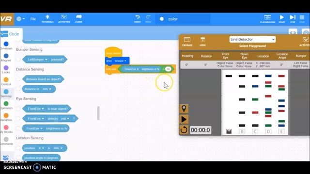 "How To Detect A Black Line In The Line Detector Playground In VEX VR " смотреть онлайн