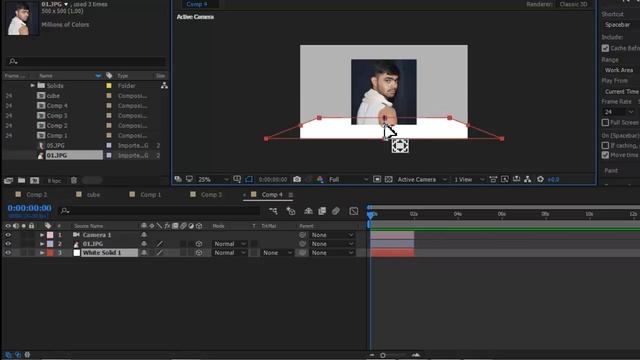 #Ae-17 Cast Shadow and Material optians in after effects [in HINDI] смотреть онлайн