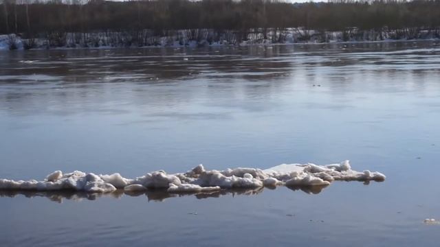 река Луза апрель 2019 Завершение ледохода смотреть онлайн