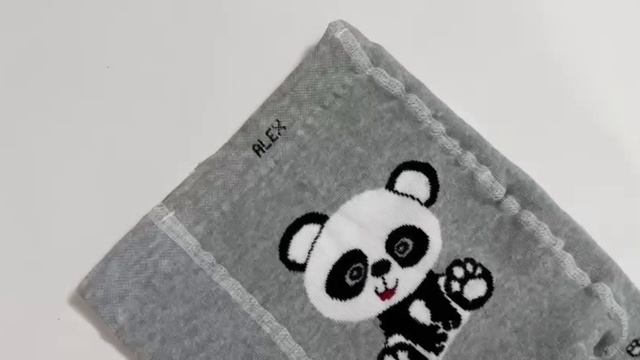 Махровые колготки с рисунком панда