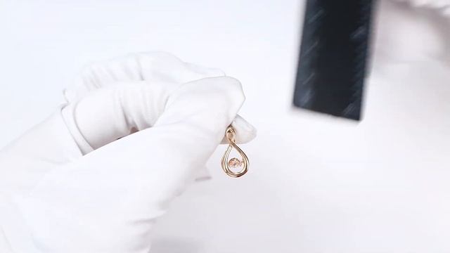 Золотая подвеска ТД Эстет с танцующим фианитом 01П117962 смотреть онлайн