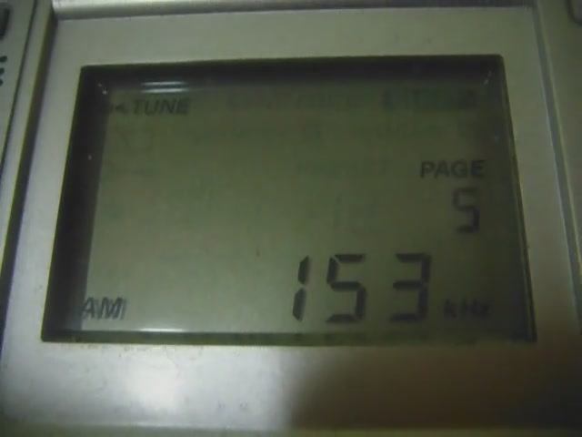 153 kHz SRR Antena Satelor (Brașov, ROU) 26.01.2018