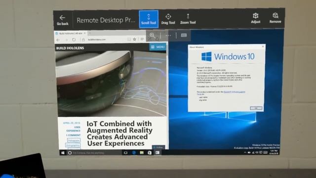 Microsoft HoloLens Remote Desktop Preview смотреть онлайн