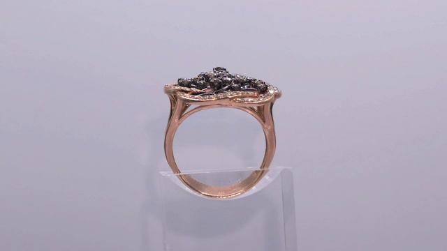 Золотое кольцо с бриллиантами 585° смотреть онлайн