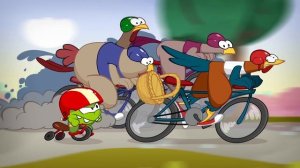 Мультик - Раскраска - Учим цвета - Велогонка