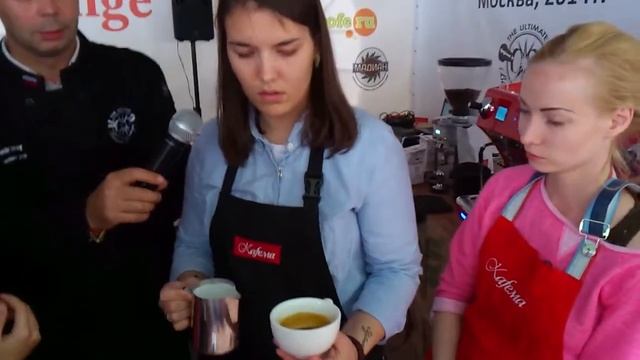 Латте арт от чемпиона UBC Россия 2013 Ника Алексеева композиция Балерина смотреть онлайн