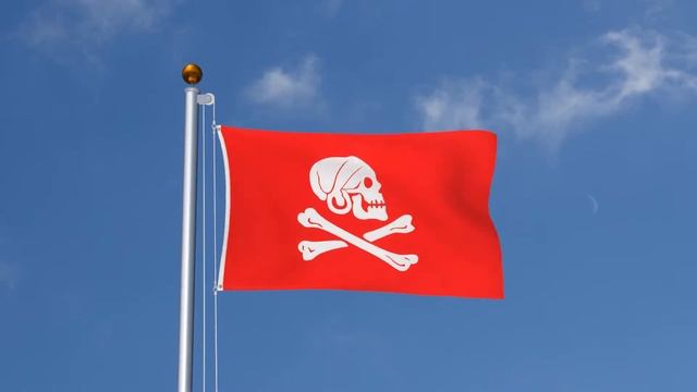 Pirate Henry Avery red - 3x5 ft Flag смотреть онлайн