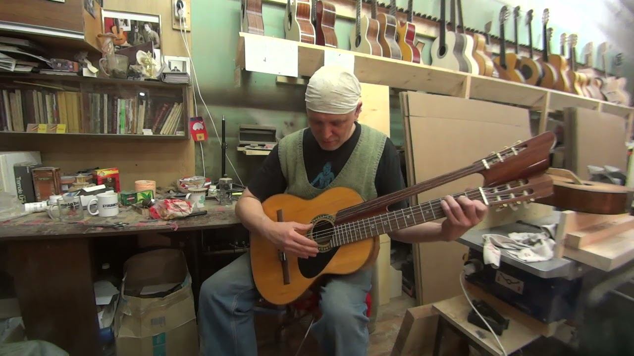 Обзор Антона Хорина двухгрифной гитары 1998 г. мастера В. Д. Норина. Гитара в продаже. смотреть онлайн