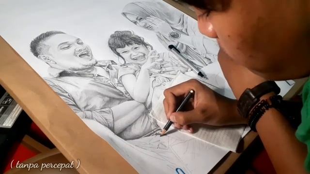 CUMA PAKAI PENSIL 2B FABERCASTLE !! GAMBAR REALIS UKURAN 16R 😱 Part 2 смотреть онлайн