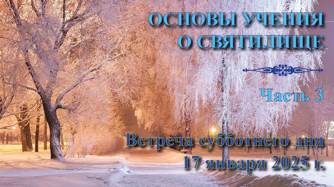 02 (3). (2025). Основы учения о Святилище. Пастор Анатолий Богданов. Встреча 3. смотреть онлайн