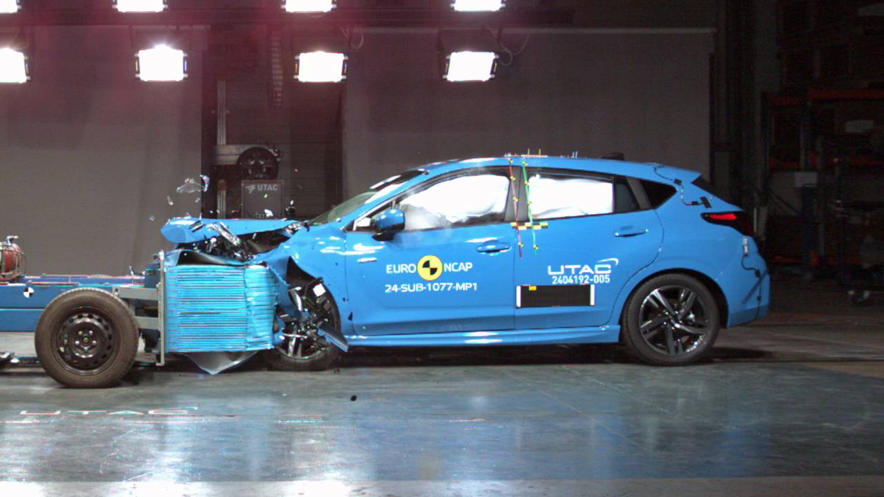Краш-тест нового Subaru Impreza 2024 от Euro NCAP на CarMaps.Ru смотреть онлайн