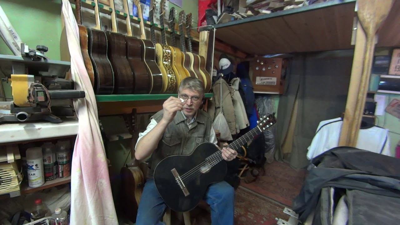 Гитара мастера Милокумова после реставрации из мастерской Антона Хорина смотреть онлайн