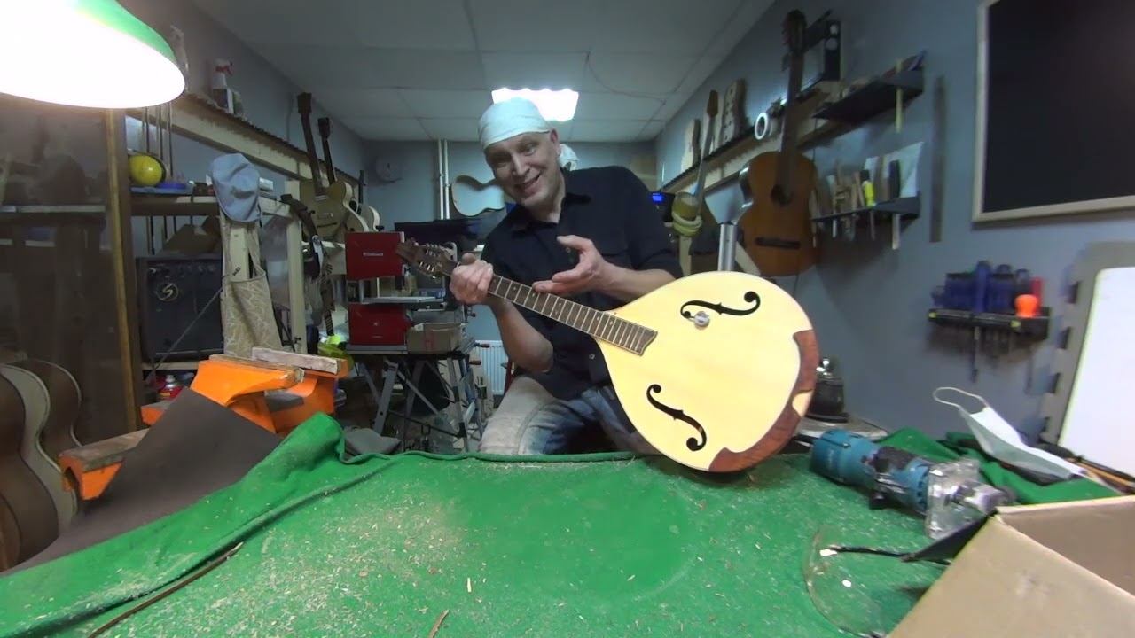 Бузуки ирландский греческий октавная мандола циттерн вскрытие нижней деки для ремонта бузуки.