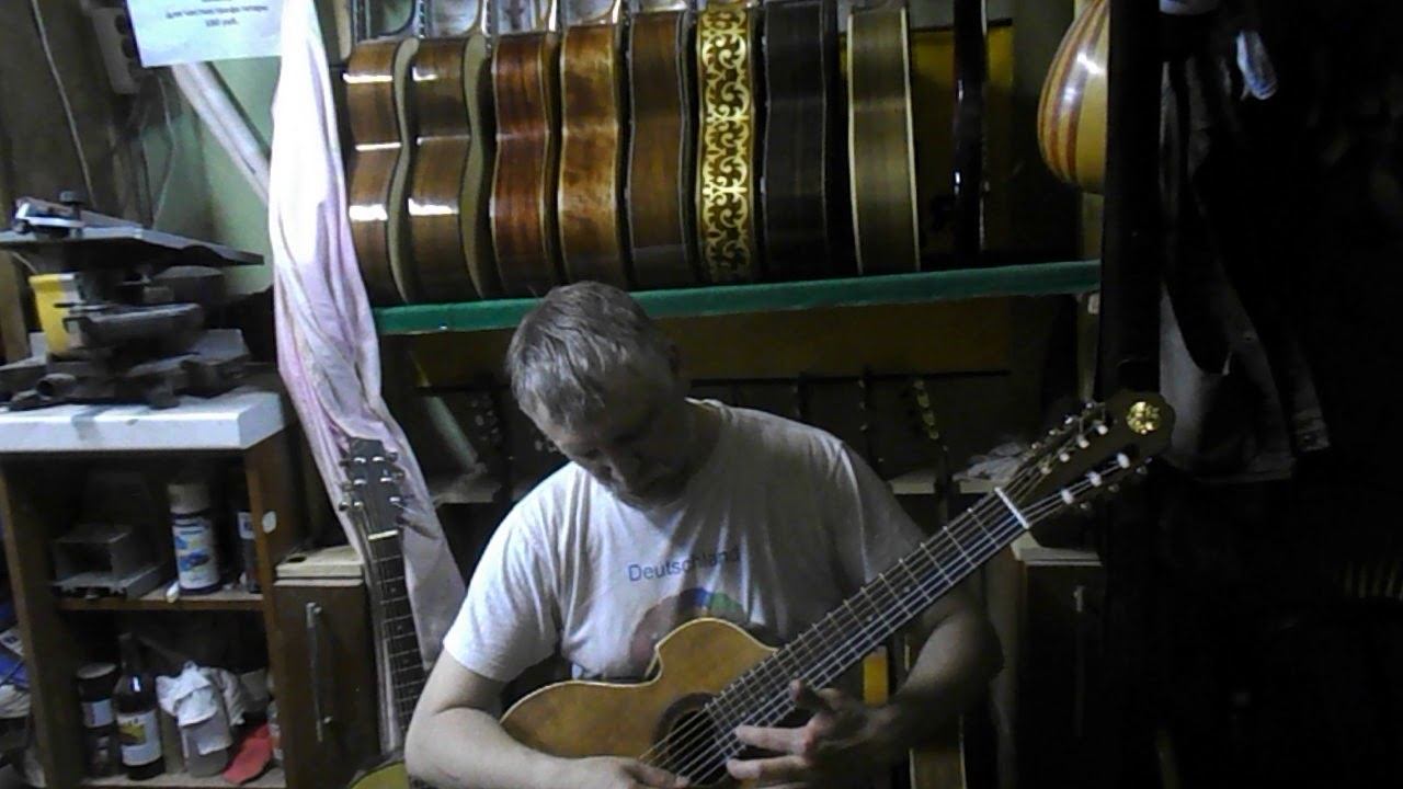 Семиструнная гитара Антон Хорин модель Краснощеков смотреть онлайн