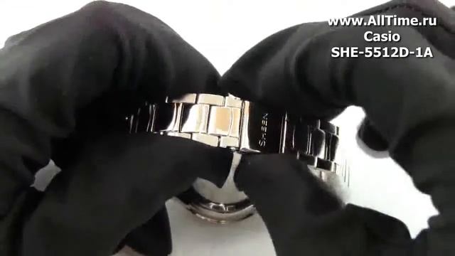 Обзор. Женские наручные часы Casio SHE-5512D-1A смотреть онлайн