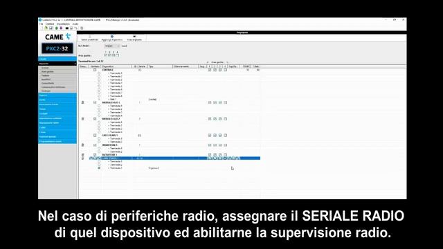 CAME PXC2: aggiunta dei componenti di impianto da PXC2Manager смотреть онлайн